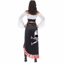 Smiffys Womens/Ladies Sultry Swashbuckler Costume Set - M, Black/White