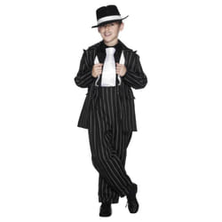 Smiffys Boys Zoot Suit Costume Set - 13-14 Years, Black