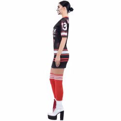 Smiffys Womens/Ladies Friday The 13th Costume Dress - XS, Black/Red/White