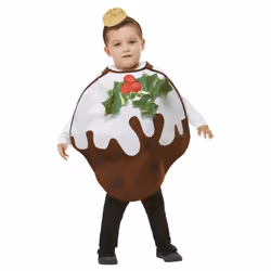 Smiffys Childrens/Kids Christmas Pudding Glitter Costume Set