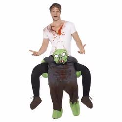 Smiffys Unisex Adult Zombie Piggy Back Costume