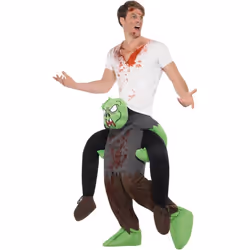 Smiffys Unisex Adult Zombie Piggy Back Costume