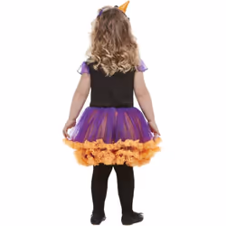 Smiffys Childrens/Kids Pumpkin Witch Costume Set - 3-4 Years, Orange/Purple/Black