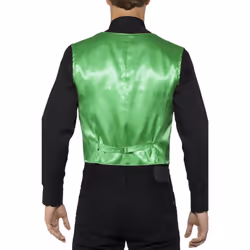 Smiffys Unisex Adult Sequin Costume Vest - M, Green