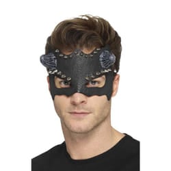 Smiffys Mens Devil Stud Front Eye Mask