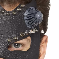Smiffys Mens Devil Stud Front Eye Mask
