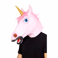 Smiffys Unisex Adult Unicorn Latex Mask
