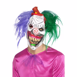 Smiffys Unisex Adult Kolorful Killer Clown Mask