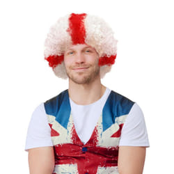 Smiffys Unisex Adult St George Cross Wig