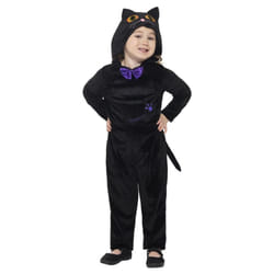 Smiffys Childrens/Kids Cat Costume - 1-2 Years, Black
