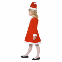 Smiffys Girls Santa Claus Costume Set - 4-6 Years, Red