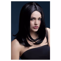 Smiffys Unisex Adult Fever Sophia Wig - One Size, Black
