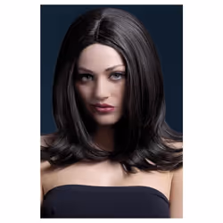 Smiffys Unisex Adult Fever Sophia Wig - One Size, Brown