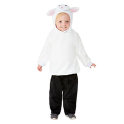 Smiffys Toddler Lamb Costume Top & Bottoms - 3-4 Years, White