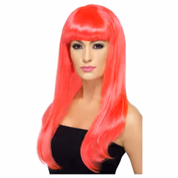 Smiffys Womens/Ladies Babelicious Wig - One Size, Neon Pink