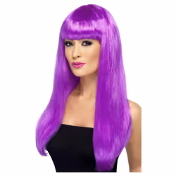 Smiffys Womens/Ladies Babelicious Wig - One Size, Purple