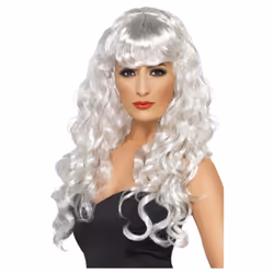 Smiffys Womens/Ladies Siren Wig - One Size, White