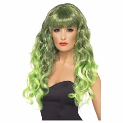 Smiffys Womens/Ladies Siren Wig - One Size, Green