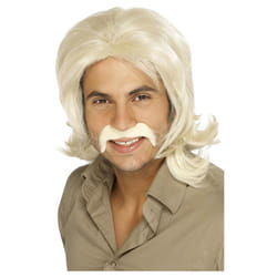 Smiffys Mens 70s Retro Wig - One Size, Blonde