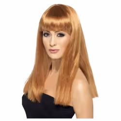 Smiffys Womens/Ladies Glamourama Wig - One Size, Auburn
