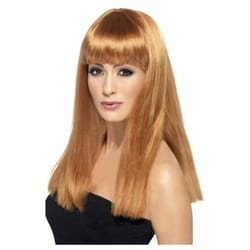 Smiffys Womens/Ladies Glamourama Wig - One Size, Auburn