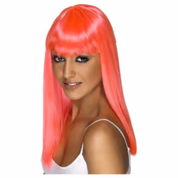 Smiffys Womens/Ladies Glamourama Wig - One Size, Neon Pink