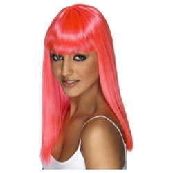 Smiffys Womens/Ladies Glamourama Wig - One Size, Neon Pink