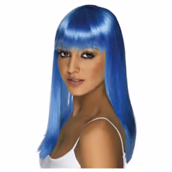Smiffys Womens/Ladies Glamourama Wig - One Size, Neon Blue