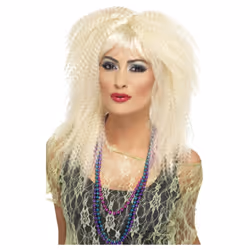 Smiffys Womens/Ladies 80s Trademark Crimped Wig