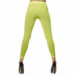 Smiffys Womens/Ladies 80s Party Opaque Footless Tights - One Size, Neon Green