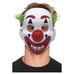 Smiffys Unisex Adult Clown PVC Elastic Strap Mask