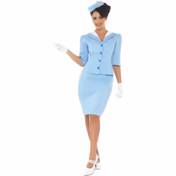 Smiffys Womens/Ladies Air Hostess Costume Set