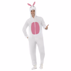 Smiffys Unisex Adult Costume - M, White/Pink