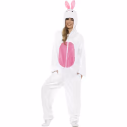 Smiffys Unisex Adult Costume - M, White/Pink