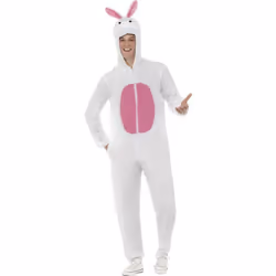 Smiffys Unisex Adult Costume - M, White/Pink
