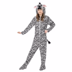 Smiffys Childrens/Kids Zebra Bodysuit - 4-6 Years, White/Black