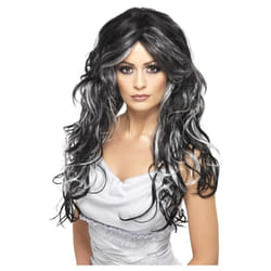 Smiffys Womens/Ladies Gothic Bride Wig - One Size, Black/White