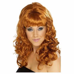 Smiffys Womens/Ladies Beehive Beauty Wig - One Size, Auburn