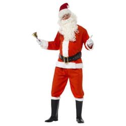 Smiffys Mens Deluxe Santa Claus Christmas Costume Set - XL, Red