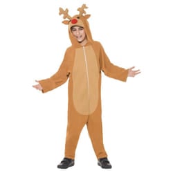Smiffys Childrens/Kids Reindeer Bodysuit - 7-9 Years, Brown