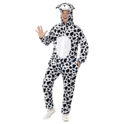 Smiffys Unisex Adult Dalmatian Costume - M, White/Black
