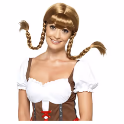 Smiffys Womens/Ladies Bavarian Babe Plaited Wig