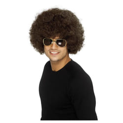 Smiffys Unisex Adult 70s Funky Afro Wig - One Size, Brown