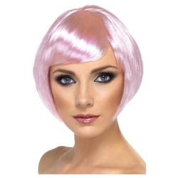 Smiffys Womens/Ladies Babe Wig - One Size, Pink