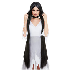 Smiffys Womens/Ladies Witch Extra Long Halloween Wig - One Size, Black