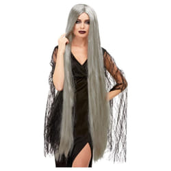 Smiffys Womens/Ladies Witch Extra Long Halloween Wig - One Size, Grey
