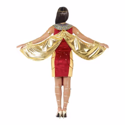 Smiffys Womens/Ladies Egyptian Goddess Costume Set - M, Red/Gold