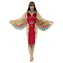 Smiffys Womens/Ladies Egyptian Goddess Costume Set - S, Red/Gold