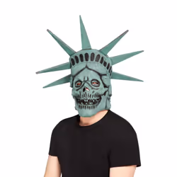 Smiffys Unisex Adult Liberty Skull Latex Overhead Mask