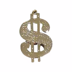 Smiffys Mens Dollar Sign Pendant